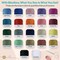 24 PCS Polyester Sewing Thread – 1000 Yards Each, 22 Colors + Bonus Black & White for Machine, Hand Stitching & Quilting